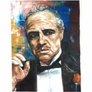 Canvas Godfather Sayılarla Boyama Seti Kasnaklı