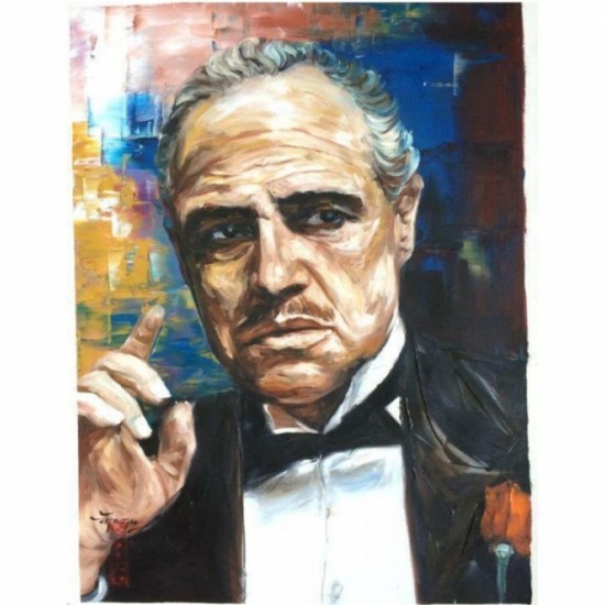 Canvas Godfather Sayılarla Boyama Seti Rulo