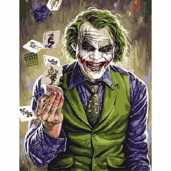 Canvas Joker Sayılarla Boyama Seti Rulo