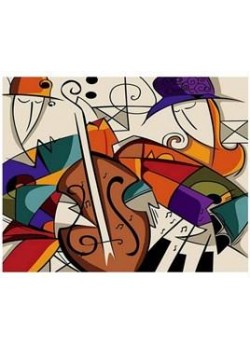 Canvas Picasso Müzik Sayılarla Boyama Seti Rulo