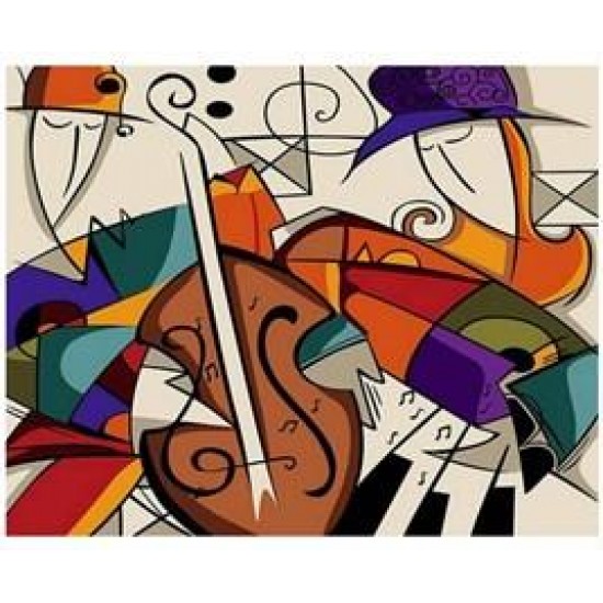 Canvas Picasso Müzik Sayılarla Boyama Seti Rulo