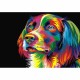 Canvas Renkli Köpek Sayılarla Boyama Seti Rulo