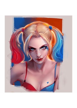 Canvas Harley Quinn Sayılarla Boyama Seti Rulo