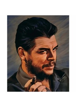 Canvas Che Guevara Sayılarla Boyama Seti Kasnaklı