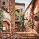 Canvas Arnavut Kaldırımlı Taş Sokaklar Sayılarla Boyama Seti  Kasnaklı