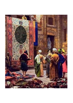 Canvas Osmanlı Halı Çarşısı Sayılarla Boyama Seti Rulo
