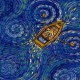 Canvas Kayıktaki Van Gogh Sayılarla Boyama Seti Kasnaklı