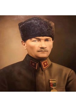 Canvas Ulu Önder Atatürk Sayılarla Boyama Seti Rulo