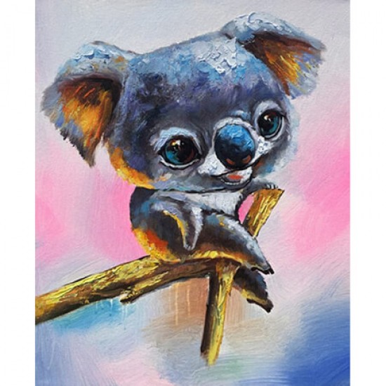 Canvas Koala Lili Sayılarla Boyama Seti Rulo