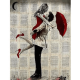 Canvas Romantik Şemsiye Anısı 1 Sayılarla Boyama Seti Kasnaklı