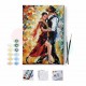 Canvas Tango Aşkı Sayılarla Boyama Seti Kasnaklı