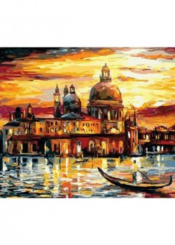 Canvas Venedik Gezisi 2 Sayılarla Boyama Seti Rulo